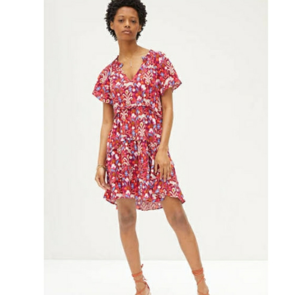 NWT Anthropologie Robin tiered mini dress
